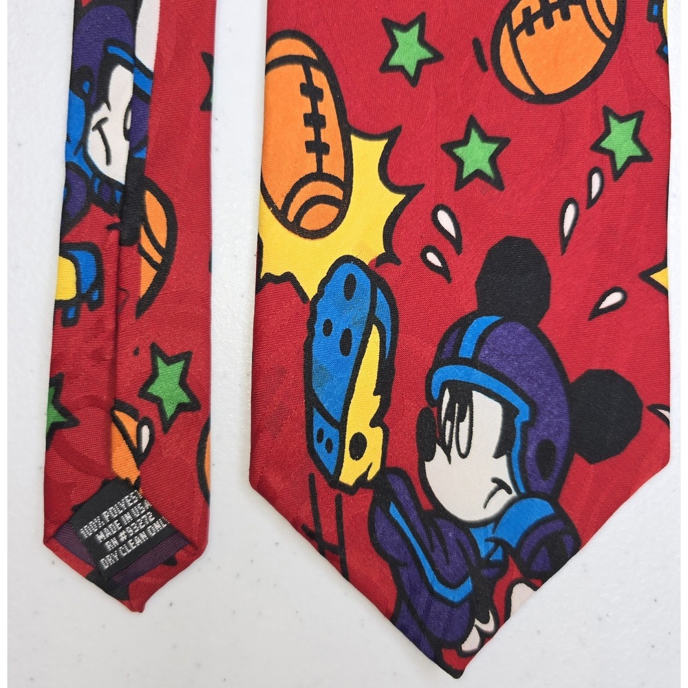 Mickey Mouse Unlimited Disney Football Tie‎ Balancine Inc The Tie Works -2299